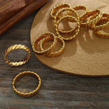 Titanium Steel Gold-Plated Ring - V.I.P Digital Presence