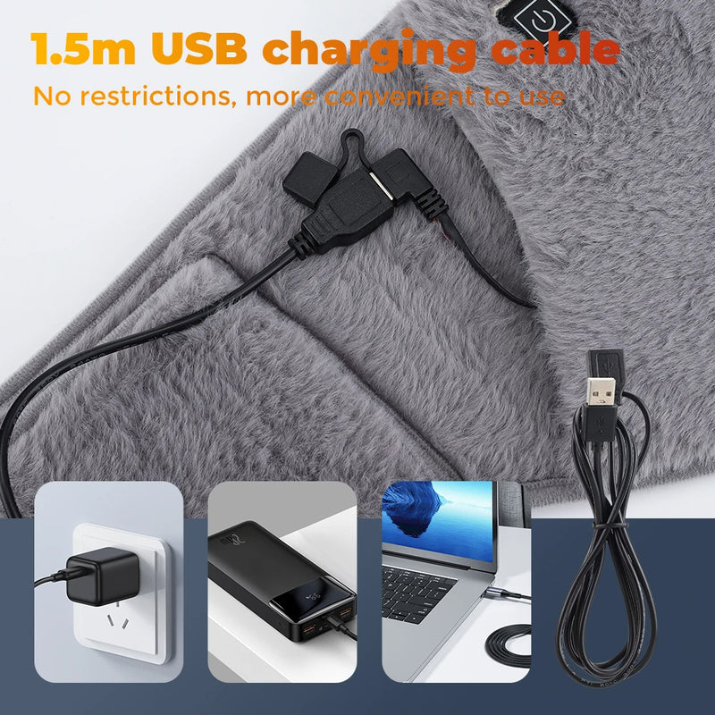 Electric Heating Belt USB Hand Warmer Winter Heater Waist Warmers Hot Compress Therapy Abdominal Lumbar Uterus Warming Pad - V.I.P Digital Presence