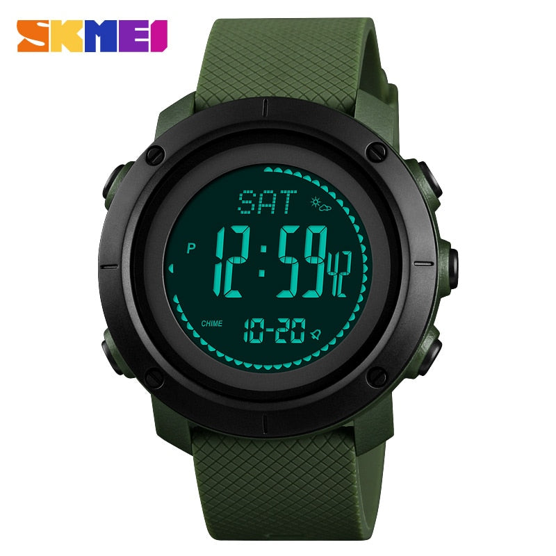 SKMEI 1427-belt type  altimeter barometer thermometer altitude men's digital watch sports clock mountain climbing hiking watch Monterey - V.I.P Digital Presence