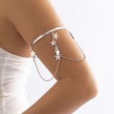 Ethnic style, personalized metal iron chain, arm chain, niche, simple, open-ended arm bracelet, arm ring, female - V.I.P Digital Presence