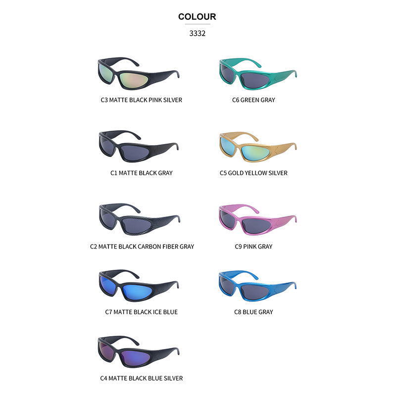 Nuevas y populares gafas de sol deportivas de ciclismo personalizadas, anti-UV para hombres y mujeres.