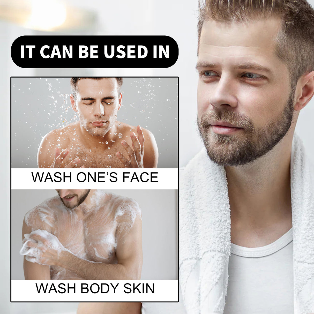 Niacinamide Soap, Cleansing Face Body Skin Lightening Acne Print Multi-Effect Cleansing Soap - V.I.P Digital Presence