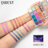 QIBEST Starry Eye Shadow Earth Color Mashed Potato Pearlescent Matte Glitter Eyeshadow Powder 15 Color Eyeshadow - V.I.P Digital Presence