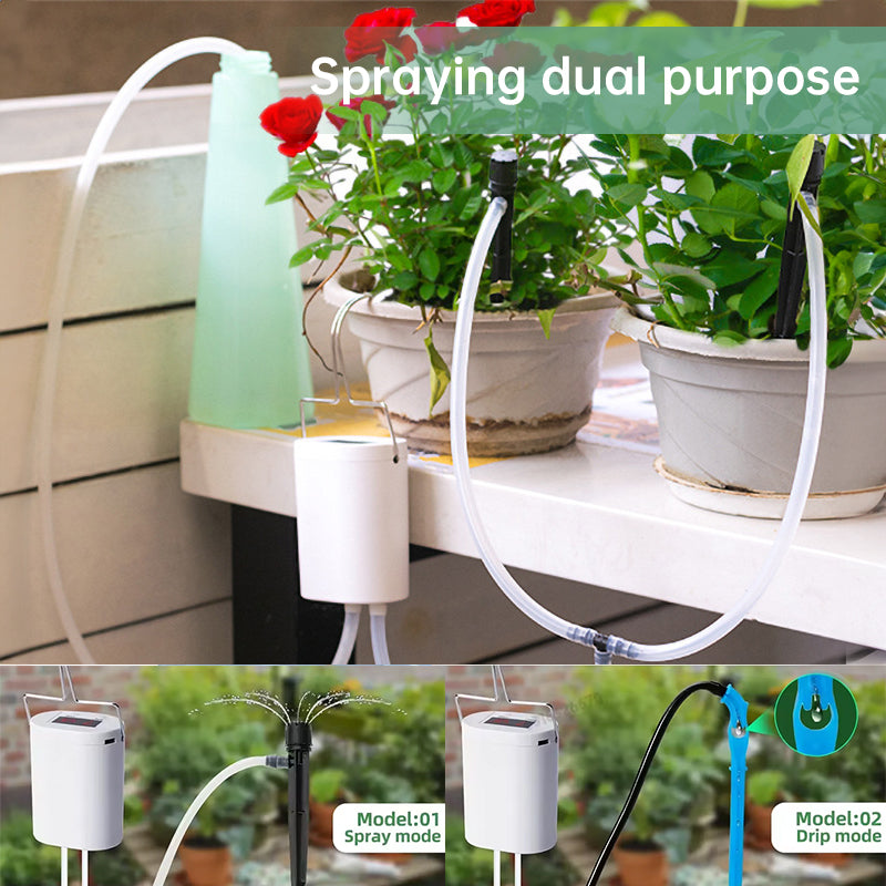 2/4/8/16 - Head Automatic Irrigation Controller, Plant & Flower Sprinklers, Drip Irrigation Kit, Potted Timer - V.I.P Digital Presence