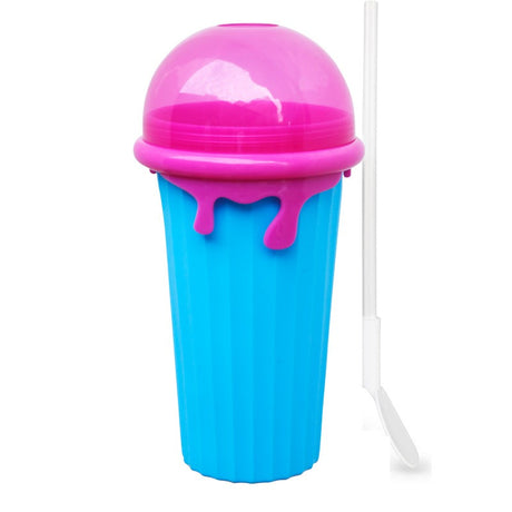 Upgrade 500ml large capacity smoothie cup shaking smoothie cup pinching cup cooling - V.I.P Digital Presence