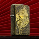 ZORRO Zorro brass side skull kerosene lighter - V.I.P Digital Presence