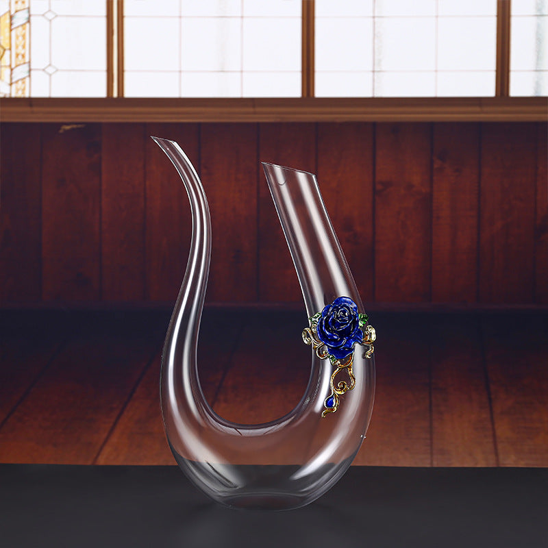 Household enamel crystal glass red wine glass goblet decanter - V.I.P Digital Presence