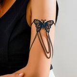 Metal Wind Su Chain, Punk Arm Ring, Exaggerated Women's Open Butterfly Arm Bracelet - V.I.P Digital Presence