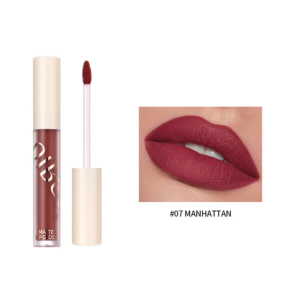 QIBEST The New Silky Soft Mist Matte Lip Gloss Non-Stick Cup Does Not Fade Lip Glaze Makeup Liquid Lipstick - V.I.P Digital Presence