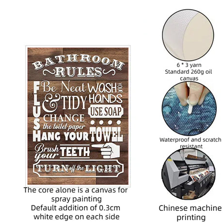 Landscape frameless canvas bedroom hanging painting spray painting oil painting cloth painting core - V.I.P Digital Presence