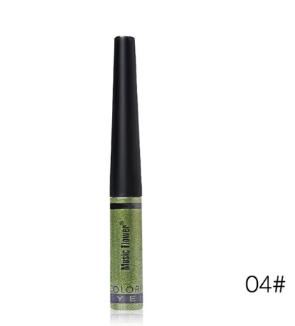 Music Flower Brand 6 Color Shimmer Liquid Eyeliner Pen Brightening Eyes Makeup Eye Liner Pencil Waterproof Quick Drying Eyelid - V.I.P Digital Presence