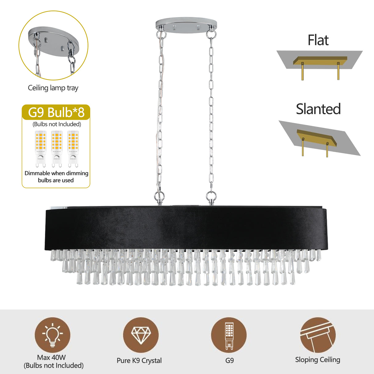 Modern Crystal Chandelier for Living-Room Cristal Lamp Luxury Home Decor Light Fixture - V.I.P Digital Presence