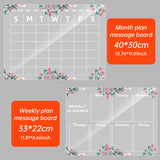 Acrylic message board magnetic refrigerator sticker household erasable calendar transparent note display board - V.I.P Digital Presence