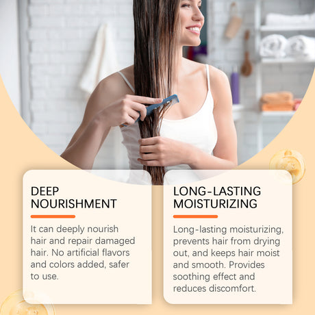 Moisturizing And Repairing Hair Mask Nourishes And Repairs Hair, Smoothing Hair, Alleviating Frizz And Tangling Hair Mask - V.I.P Digital Presence