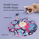 Fluttering Butterfly Cat Toys Interactive Cat Sticks Pet Kitten Can't Resist Mystery Motion Concealed Game Toy Automatic Teasing - V.I.P Digital Presence