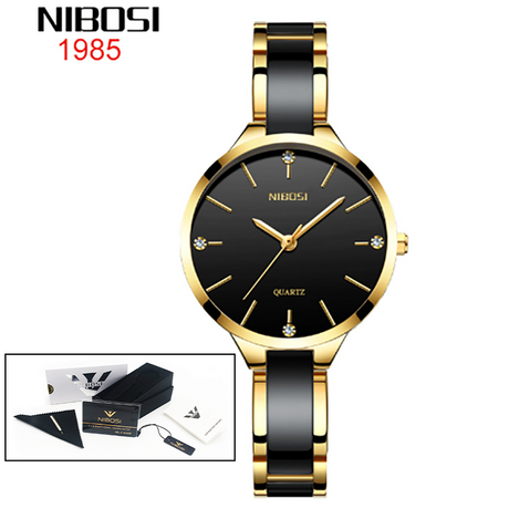 NIBOSI Luxury Ceramic Bracelet Watches Ladies Creative Quartz Watch For Women Female Clock Relogio Feminino Montre Femme 2330 - V.I.P Digital Presence