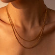 18K Gold-Plated Lobster Closure Bead Necklace - V.I.P Digital Presence