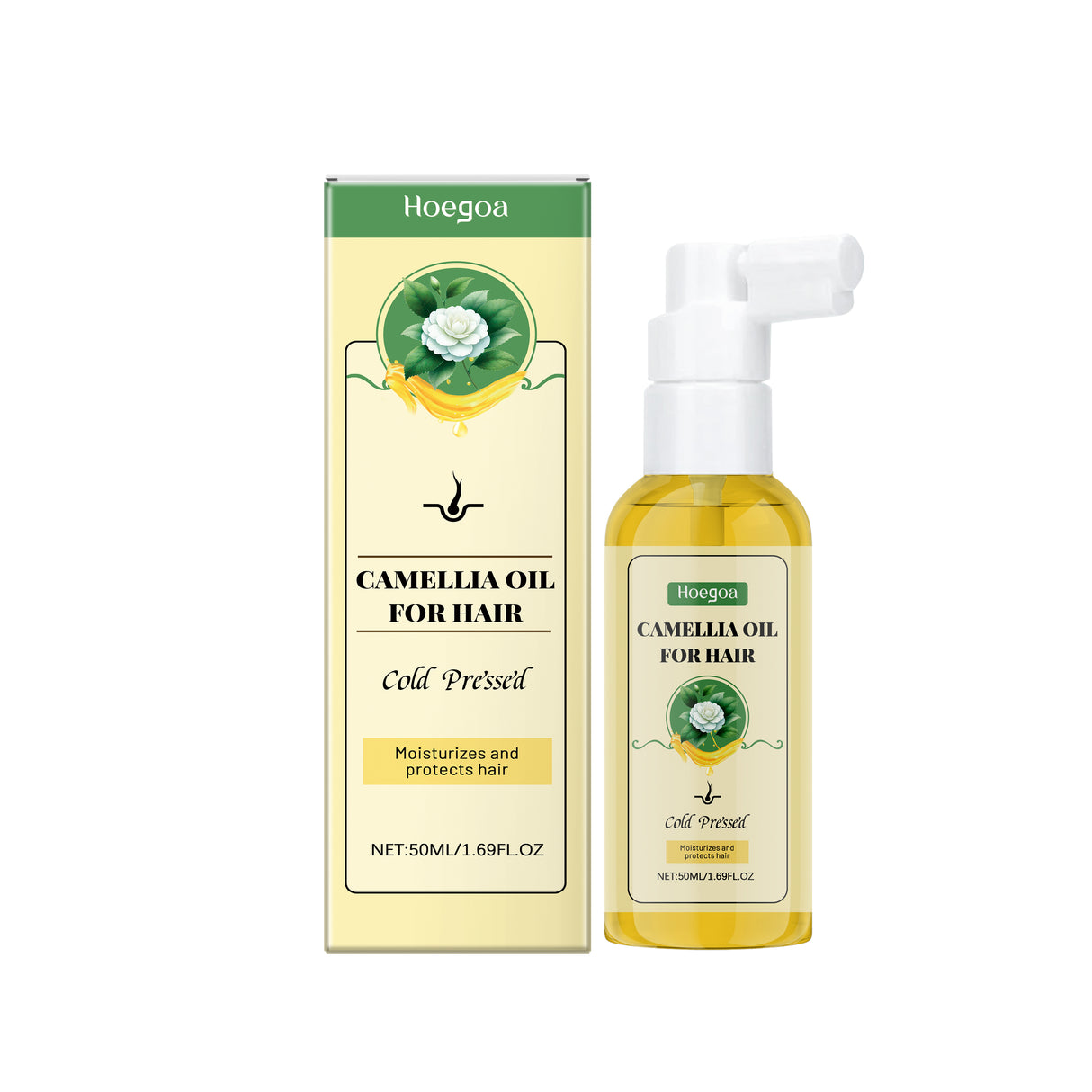 Nourishing Hair Care Tea Oil Spray Herbal Extraction Camellia Seed Oil Repair Dry And Smooth Hair Treatment - V.I.P Digital Presence