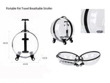 Rolling Pet Travel Trolley with Wheel, Transparent Capsule, Pink, Green, Puppies, Dogs, Cat Carriers Bag, 5-20Kg - V.I.P Digital Presence