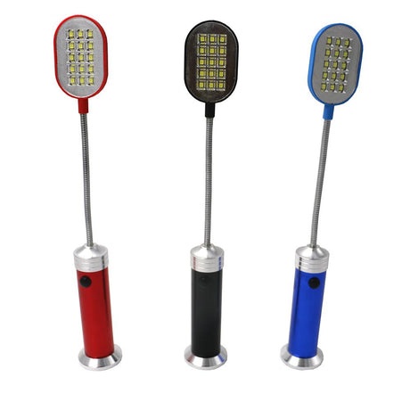 LED Flashlight Flexible 1 Mode Aluminum Desk Light Lamp 15 LED  With Magnet Torch Perfect Companion Light - V.I.P Digital Presence