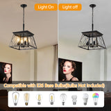 Farmhouse Chandelier  4-Light Vintage Antique Chandeliers Light Fixture For Kitchen Dining Room Living Room(No Bulbs) - V.I.P Digital Presence