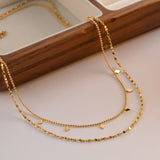 Double layered tassel necklace French fashion niche collarbone chain light luxury niche design necklace - V.I.P Digital Presence