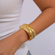 Ins exaggerated metal texture wide face bracelet with irregular personality for women Bracelet multi-layer - V.I.P Digital Presence