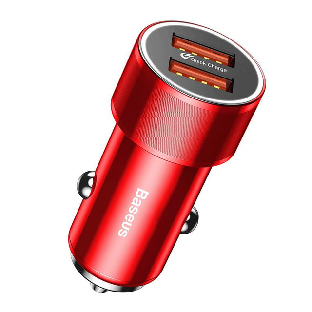 Baseus Dual USB  Charge QC 3.0 Car Charger  Fast Charging Universal 36W Car USB Charger - V.I.P Digital Presence