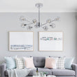 Modern Crystal Chandeliers, 9 Lights Chrome Chandelier for Living Room Bedroom (Bulbs Not Included) - V.I.P Digital Presence
