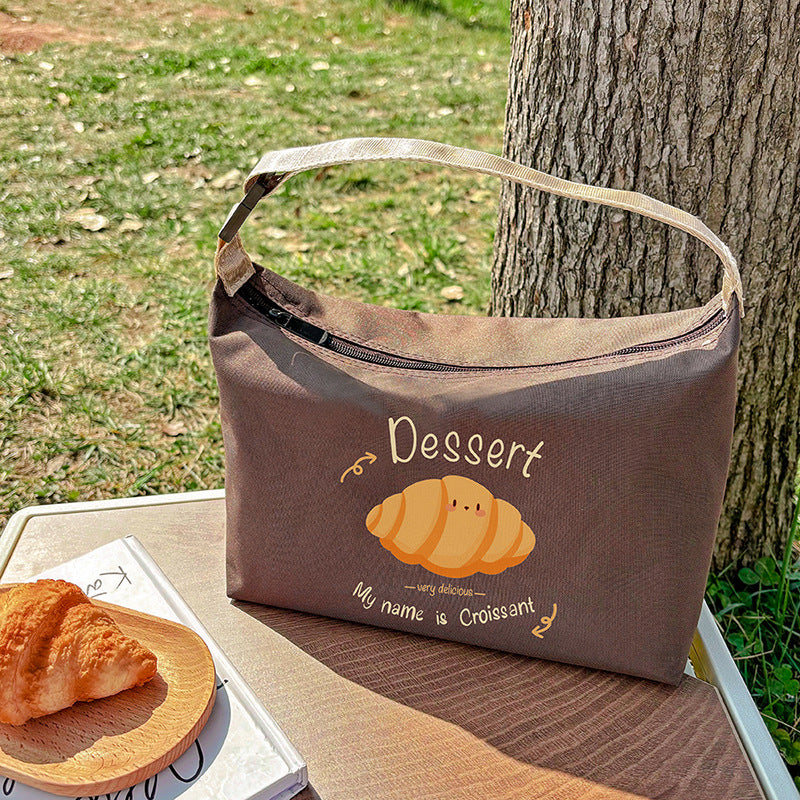 Maillard dessert style large capacity insulated portable lunch box bag student picnic ice pack - V.I.P Digital Presence