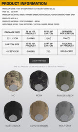 FAST SF Ultra-high Cut Camouflage Helmet Cover (Medium Size, M) - V.I.P Digital Presence