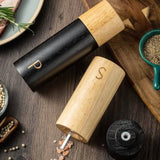 Oak Pepper Grinder Salt and Pepper Grinder Wooden Salt Mill Pepper Grinder with Adjustable Ceramic Rotor - V.I.P Digital Presence