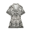 Versatile woven Cuban collar jumpsuit shorts - V.I.P Digital Presence