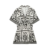 Versatile woven Cuban collar jumpsuit shorts - V.I.P Digital Presence