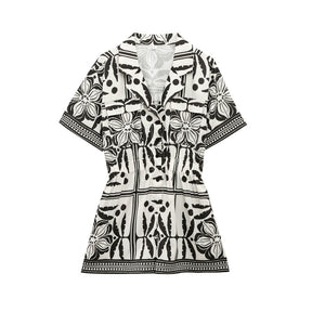 Versatile woven Cuban collar jumpsuit shorts - V.I.P Digital Presence