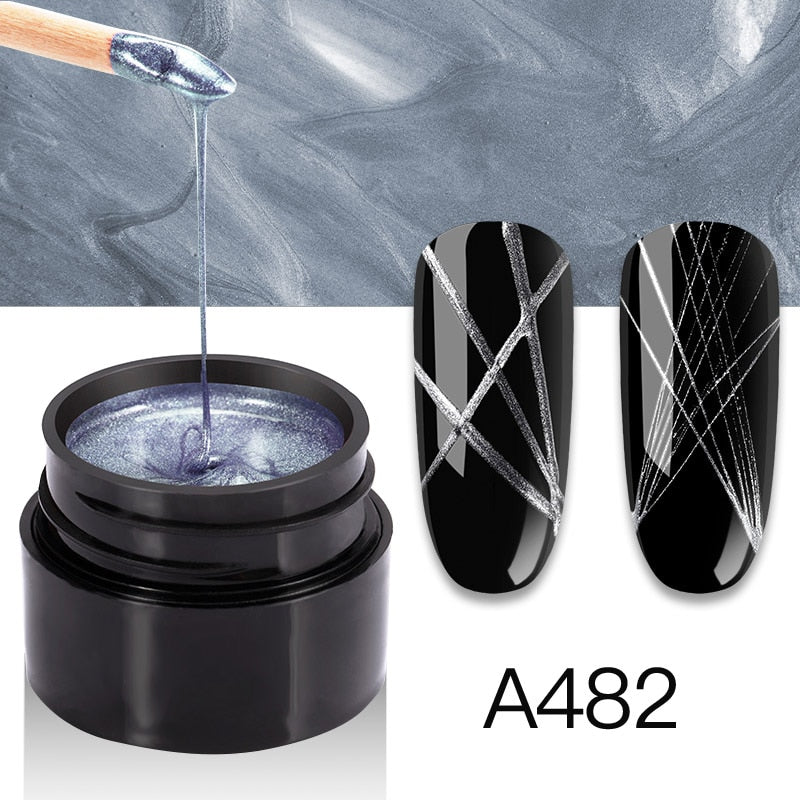 ROSALIND Gel Spider Line For Nails Art Gel Polish UV Colors Painting Gel Nail Polish Spider Gel Lacquer Web Stickers Gel Polish - V.I.P Digital Presence
