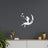 Moon Girl Mirror Sticker 1mm Acrylic 3D Wall Decal for Room and Bedroom Decorations - V.I.P Digital Presence