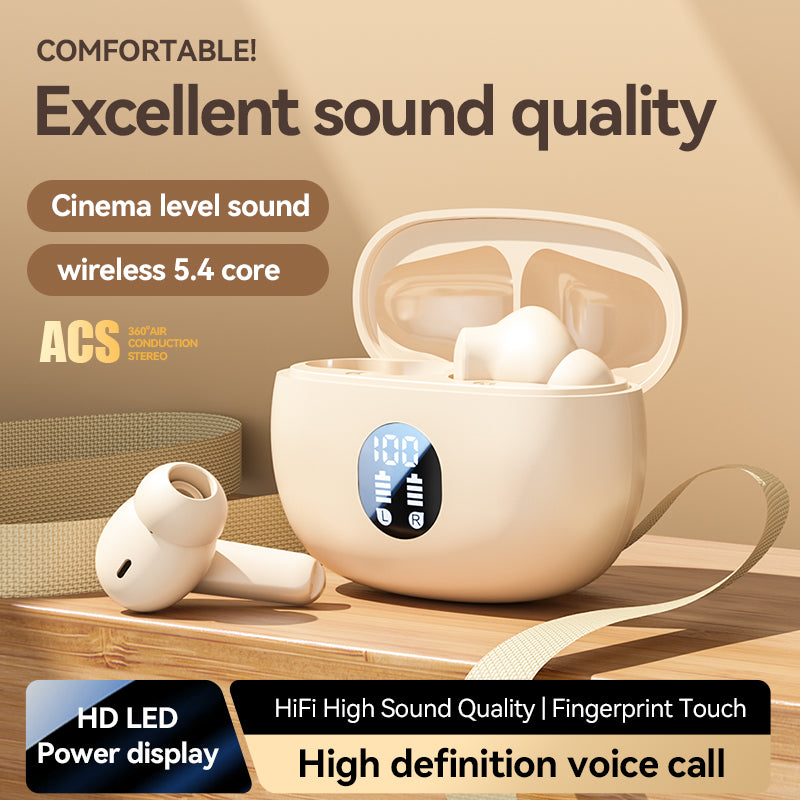 M69 Wireless Bluetooth Earphones In Ear Mini Long Range Sports Noise Reduction Universal Digital Display Earphones - V.I.P Digital Presence