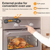 Foldable IP7 digital thermometer with dual probes: for cooking, BBQ, meat, grilling, food kitchen tools. - V.I.P Digital Presence