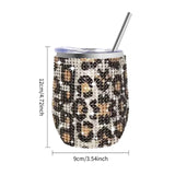 12oz Diamond Wine Tumbler With Sealed Lid Vacuum Thermo Beer Mug Cup Stainless Steel Mug Cup Champagne Party Bridemaid Gift - V.I.P Digital Presence