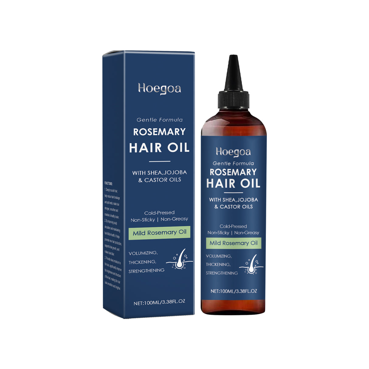 Rosemary Hair Care Oil Nourishes, Strengthens, Smoothes And Improves Scalp Massage Treatment Essence - V.I.P Digital Presence