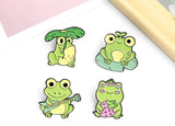 Quack Quack Enamel Pin Custom Frog Lotus Leaf Brooches Bag Lapel Pin Cartoon Animal Badge Jewelry Gift for Kids Friends - V.I.P Digital Presence