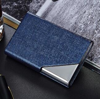 Itapkris Business ID Credit Card Holder For Women Men Fashion Brand Metal Aluminum Card Case PU Leather Porte Carte - V.I.P Digital Presence