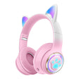 Luminous Cat Ears Cute Space Cabin Head Mounted Bluetooth Earphones Heavy Bass Gaming Wireless Earphones - V.I.P Digital Presence