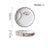 Dumpling plate sushi plate round square plate with soy sauce and vinegar partitioned snack plate ceramic plate for home use - V.I.P Digital Presence