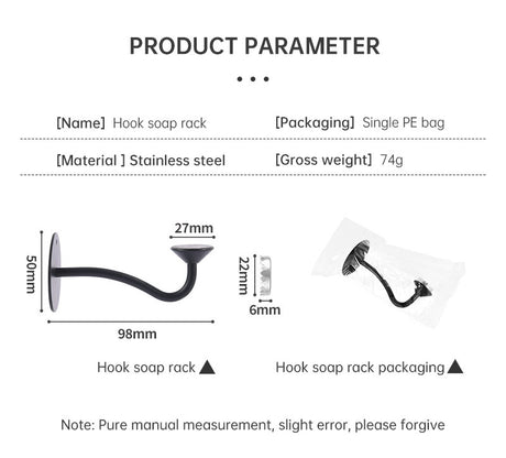 Stainless Steel Magnetic Soap Holder No Trace Paste Soap Holder in Toilet Soap Box Drain Rack Bathroom Shelf - V.I.P Digital Presence