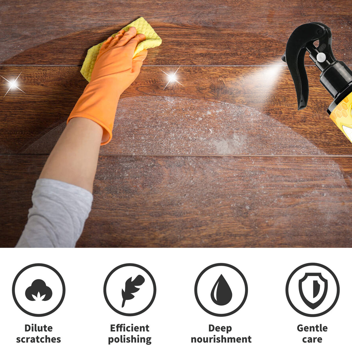 Furniture Beeswax Spray, Furniture Floor Care Polishing Waterproof Anti-Cracking Scratches Refurbished Care Wax - V.I.P Digital Presence