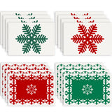 Christmas snowflake print placemat Christmas party decoration table mat living room dining table insulation mat - V.I.P Digital Presence