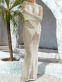 Openwork Backless Flare Sleeve Cover-Up Dress - V.I.P Digital Presence