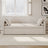 Modern cushioned lounge chair sofa bed with 2 drawers, small single sofa bed without mattress, linen, beige - V.I.P Digital Presence